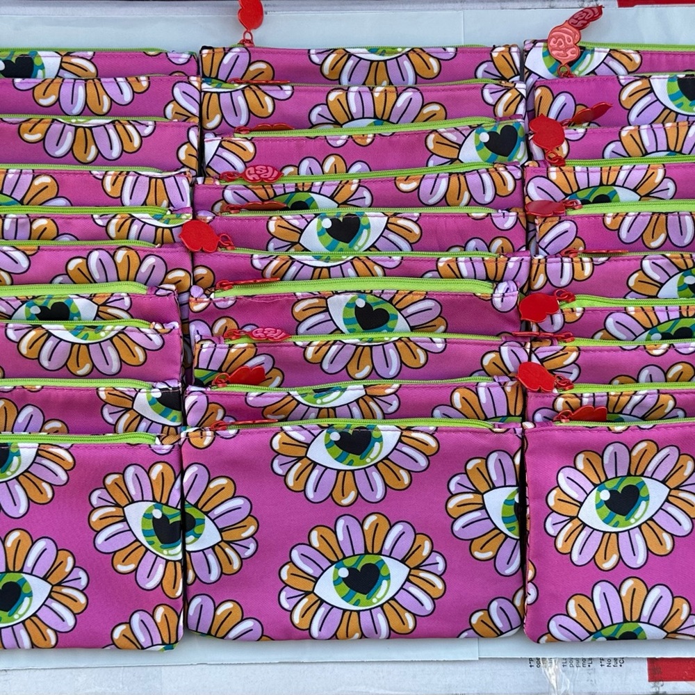 30 Ipsy Glam Cosmetic / Makeup Bag ~ June 2025 ~ Pink Flower Eye Bag